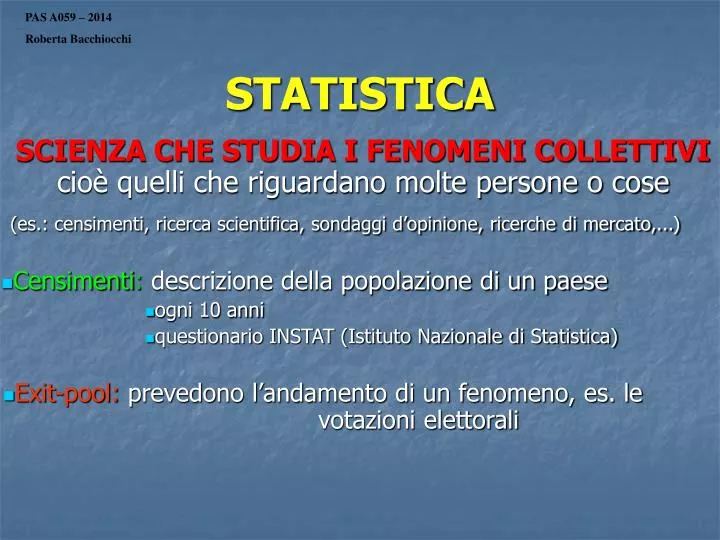 statistica