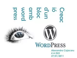 creaci d un bloc amb wordpress