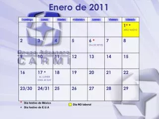 enero de 2011