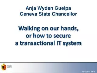 Anja Wyden Guelpa Geneva State Chancellor