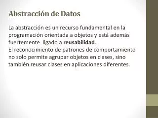 abstracci n de datos