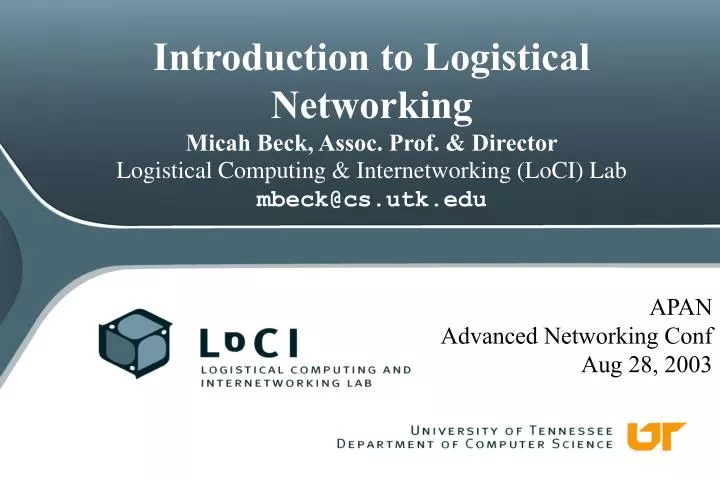 apan advanced networking conf aug 28 2003