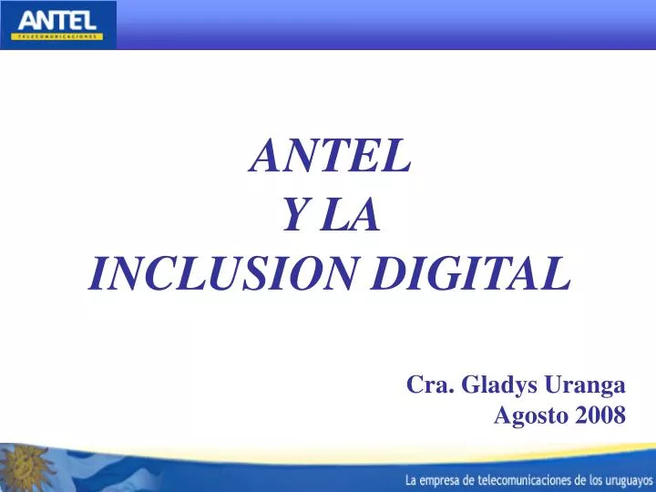 antel y la inclusion digital