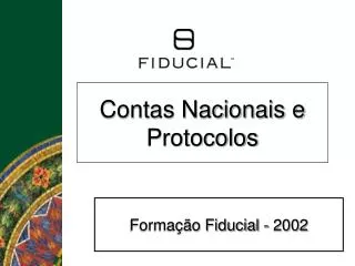 contas nacionais e protocolos