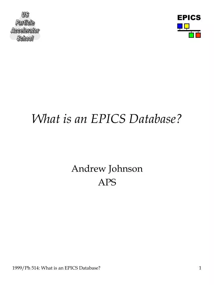what is an epics database
