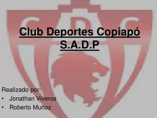 club deportes copiap s a d p