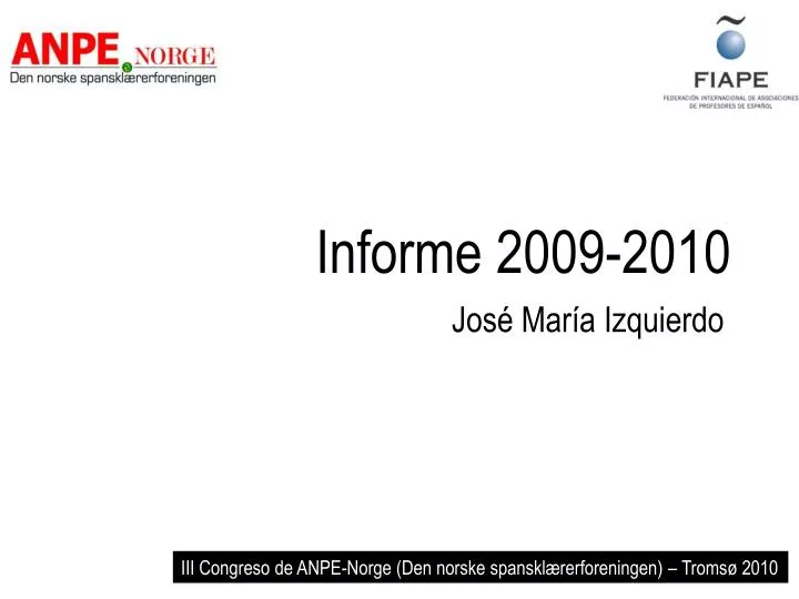 informe 2009 2010