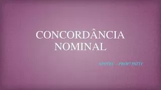 concord ncia nominal