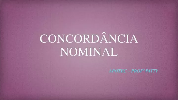 concord ncia nominal