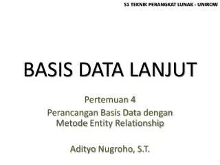 basis data lanjut