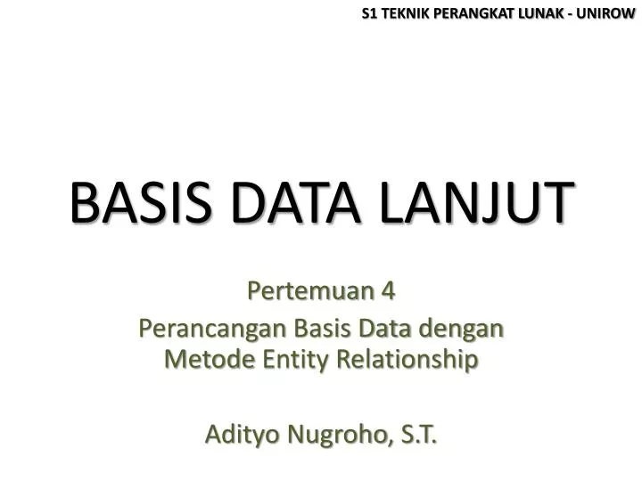 basis data lanjut
