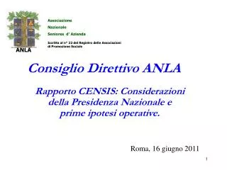 consiglio direttivo anla