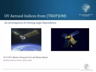 UV Aerosol Indices from (TROP)OMI