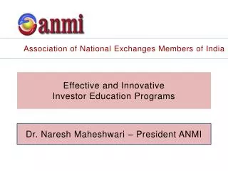 Effective and Innovative Investor Education Programs