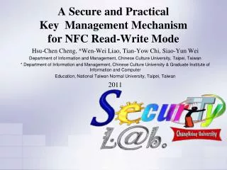 A Secure and Practical Key Management Mechanism for NFC Read-Write Mode