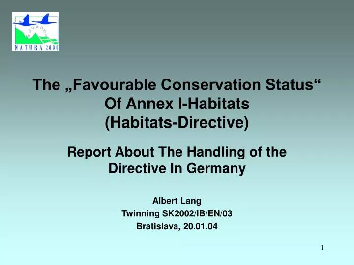 the favourable conservation status of annex i habitats habitats directive