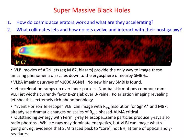 super massive black holes