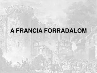 a francia forradalom