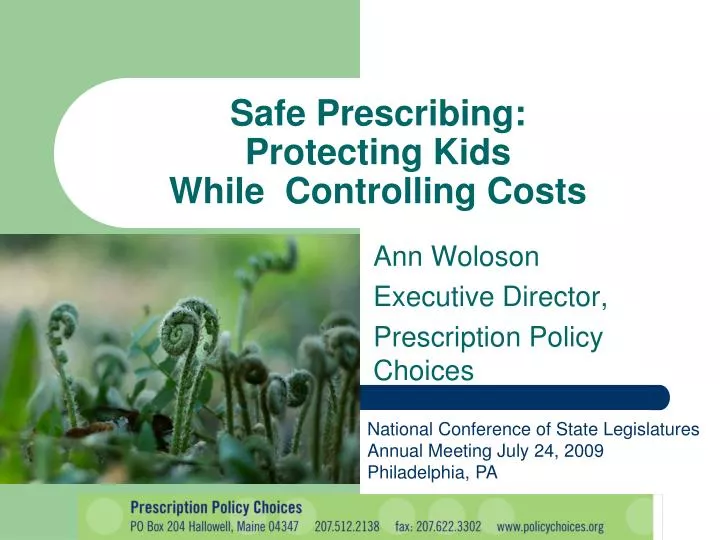 safe prescribing protecting kids while controlling costs