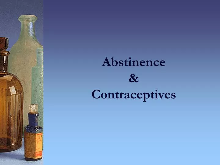 abstinence contraceptives