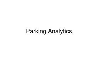 Parking Analytics