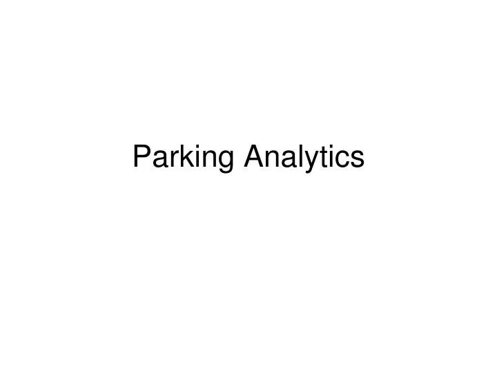 parking analytics