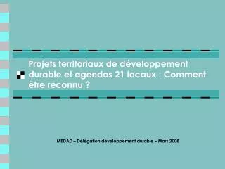 projets territoriaux de d veloppement durable et agendas 21 locaux comment tre reconnu