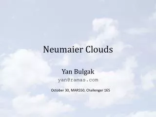 Neumaier Clouds