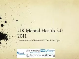 UK Mental Health 2.0 2011