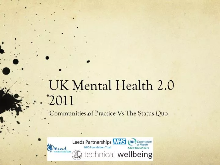 uk mental health 2 0 2011