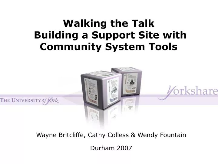 walking the talk building a support site with community system tools