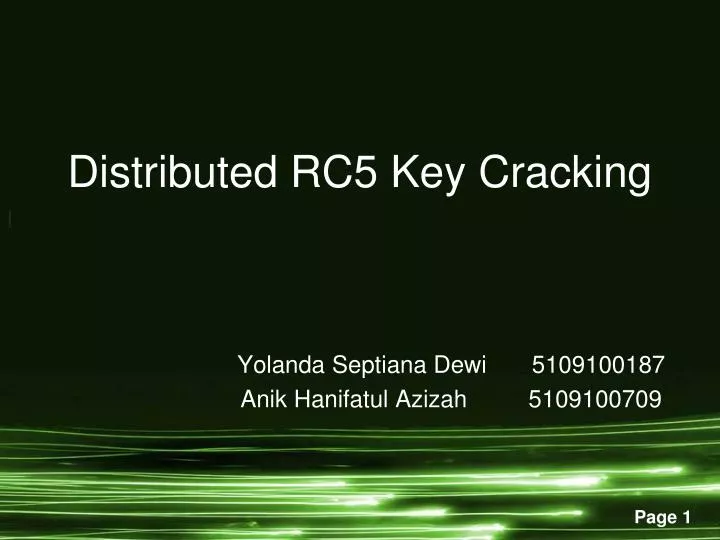 distributed rc5 key cracking