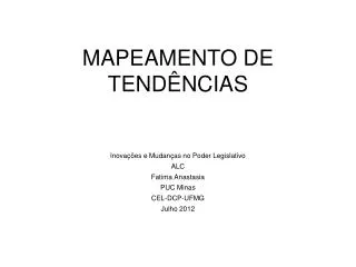 mapeamento de tend ncias