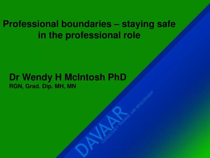 professional boundaries staying safe in the professional role