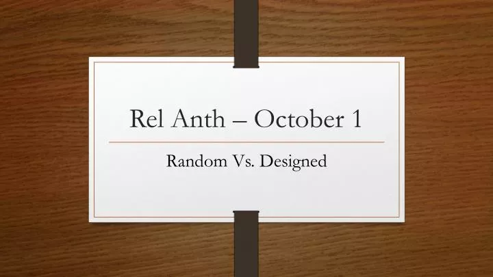 rel anth october 1