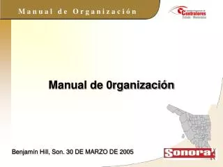 manual de 0rganizaci n