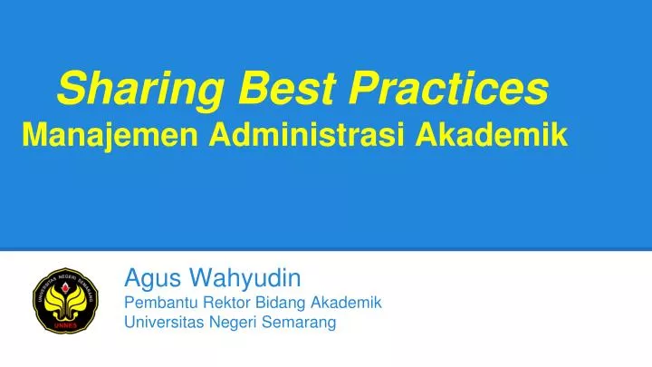sharing best practices manajemen administrasi akademik
