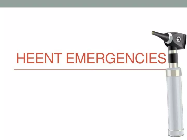 heent emergencies