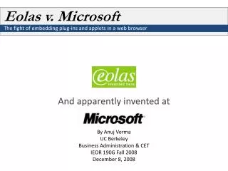 Eolas v. Microsoft