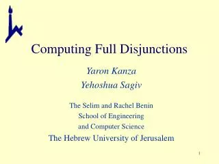 Computing Full Disjunctions