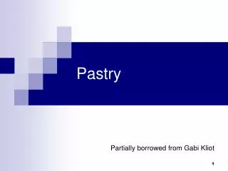 pastry