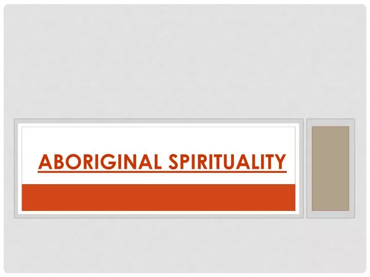 aboriginal spirituality