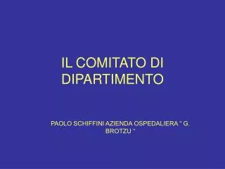 il comitato di dipartimento