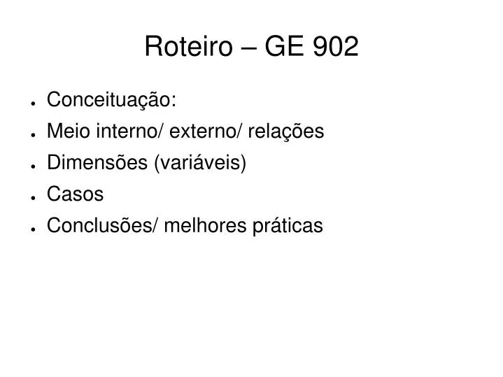 roteiro ge 902