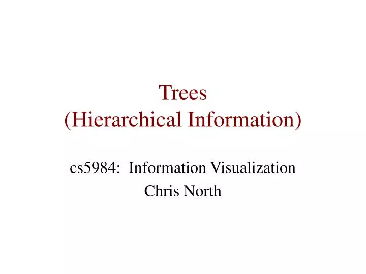 trees hierarchical information