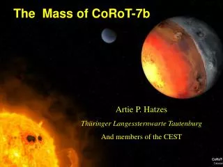 The Mass of CoRoT-7b