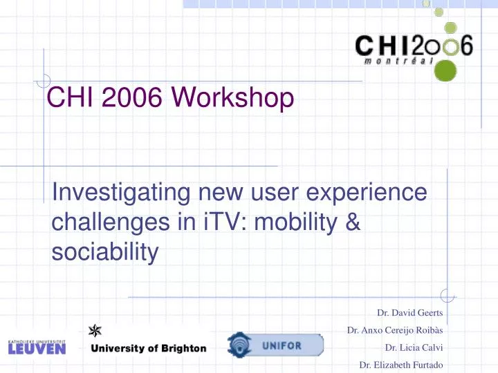 chi 2006 workshop