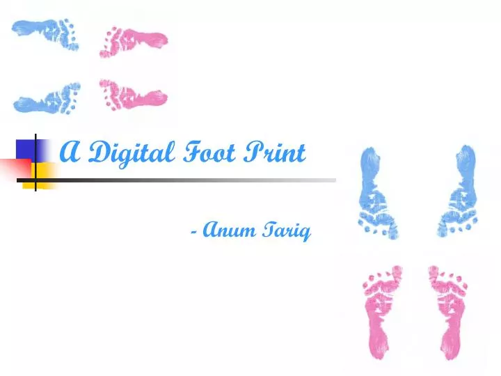 a digital foot print