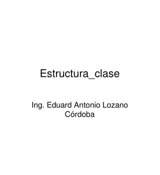 estructura clase
