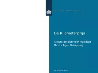 de kilometerprijs